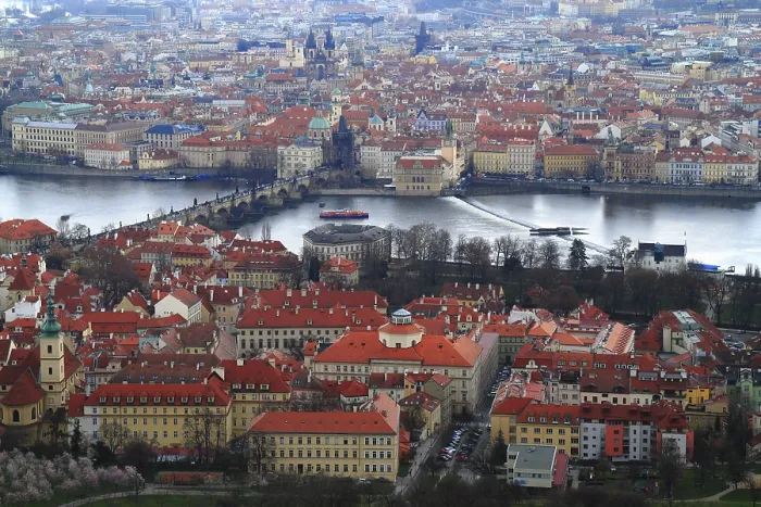 Framed Print : Panoramic View of Prague Old Town Print, Czech Republic Framed Print : Panoramic View of Prague Old Town Print, Czech Republic