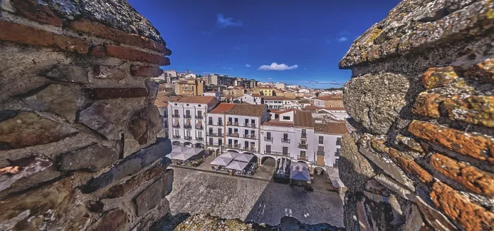 Framed Print : Panoramic View from Tower of Bujaco Print, Caceres, Spain Framed Print : Panoramic View from Tower of Bujaco Print, Caceres, Spain
