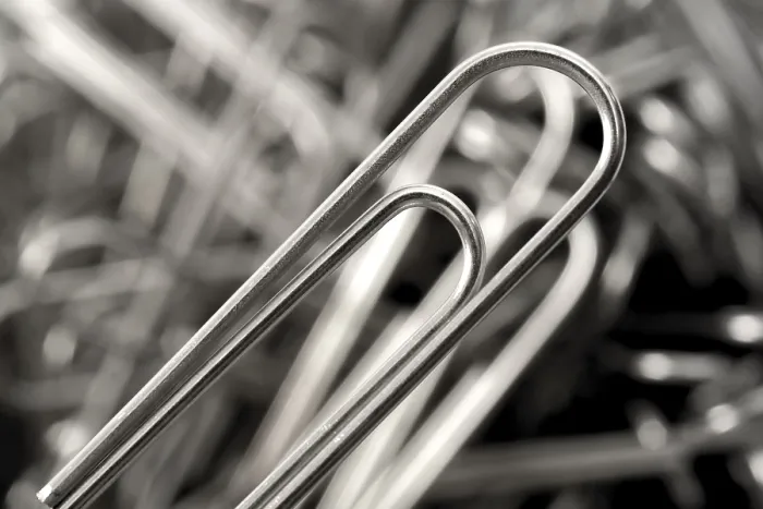 Framed Print : Paper Clip Print