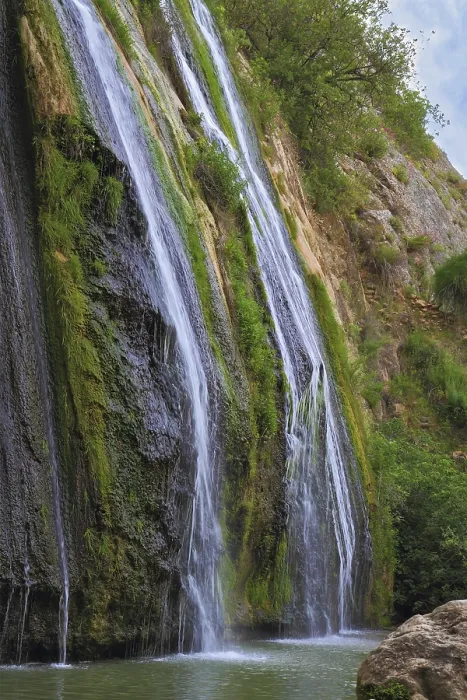 Framed Print : Three Parallel Streams Print: Unusual Waterfall Framed Print : Three Parallel Streams Print: Unusual Waterfall