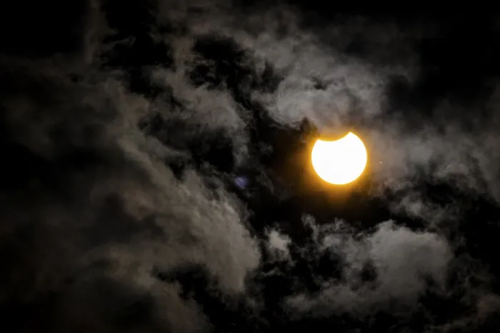 Framed Print : Partial Solar Eclipse 2022 Print, Lower Austria Framed Print : Partial Solar Eclipse 2022 Print, Lower Austria