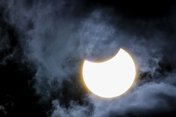 Framed Print : Partial Solar Eclipse 2022 Print, Lower Austria Framed Print : Partial Solar Eclipse 2022 Print, Lower Austria
