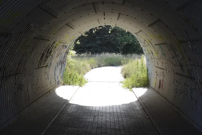 Framed Print : Passage under a road Print Framed Print : Passage under a road Print