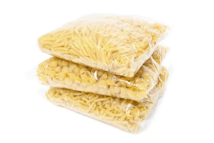 Framed Print : Pasta in the package Print on White Background Framed Print : Pasta in the package Print on White Background