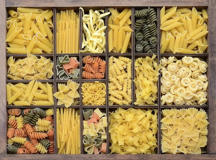 Framed Print : Pasta in a Type Case Print Framed Print : Pasta in a Type Case Print