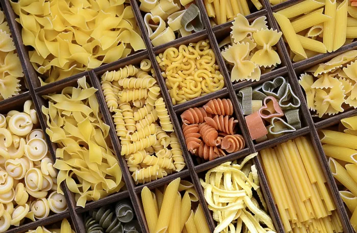 Framed Print : Pasta in a Type Case Print Framed Print : Pasta in a Type Case Print