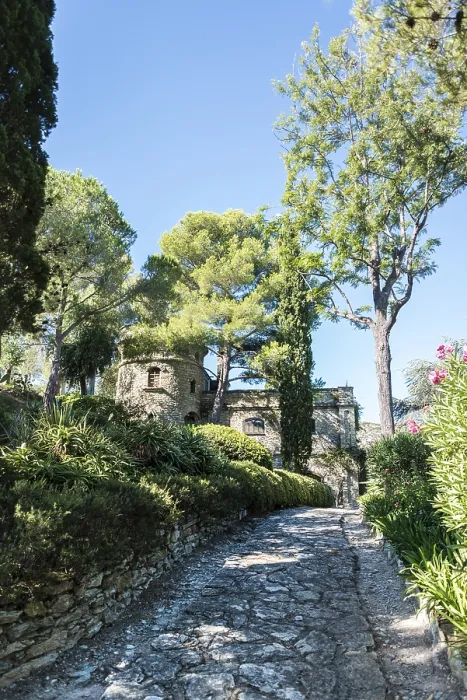 Framed Print : Path towards a small castle, Saint-Florent Print, Corsica, France Framed Print : Path towards a small castle, Saint-Florent Print, Corsica, France