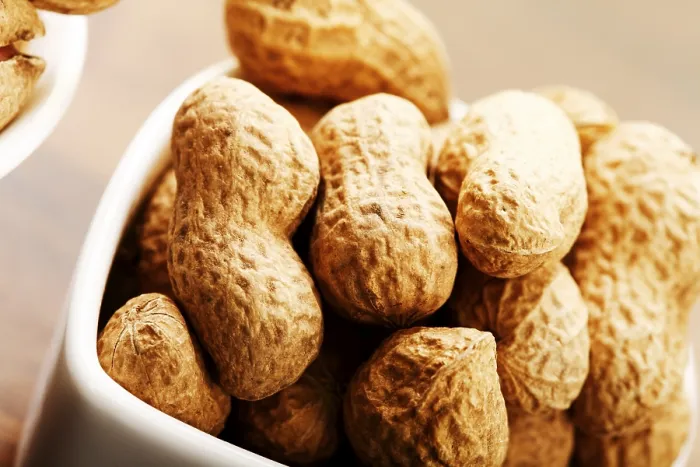 Framed Print : Peanuts in White Dishes Print Framed Print : Peanuts in White Dishes Print