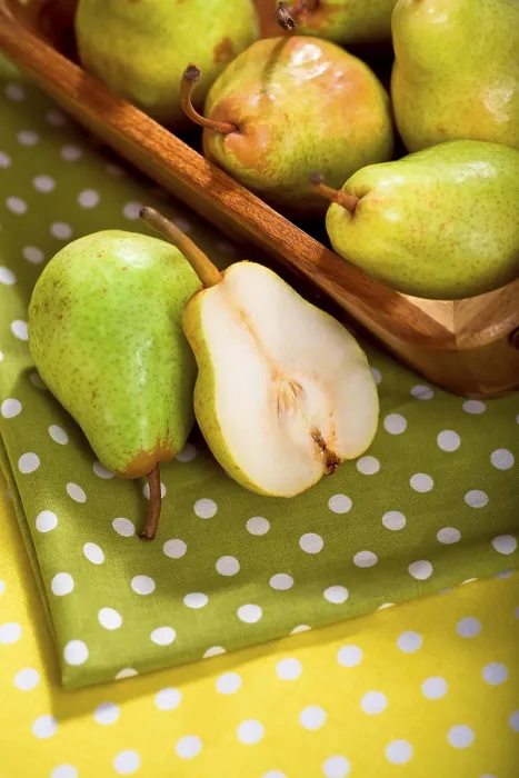 Framed Print : Pears in a Basket Print Framed Print : Pears in a Basket Print