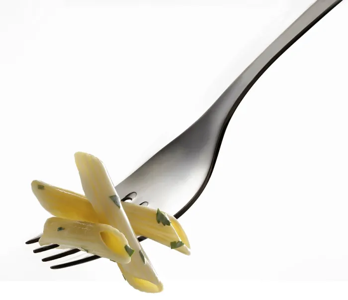 Framed Print : Penne Pasta on a Fork Print Framed Print : Penne Pasta on a Fork Print