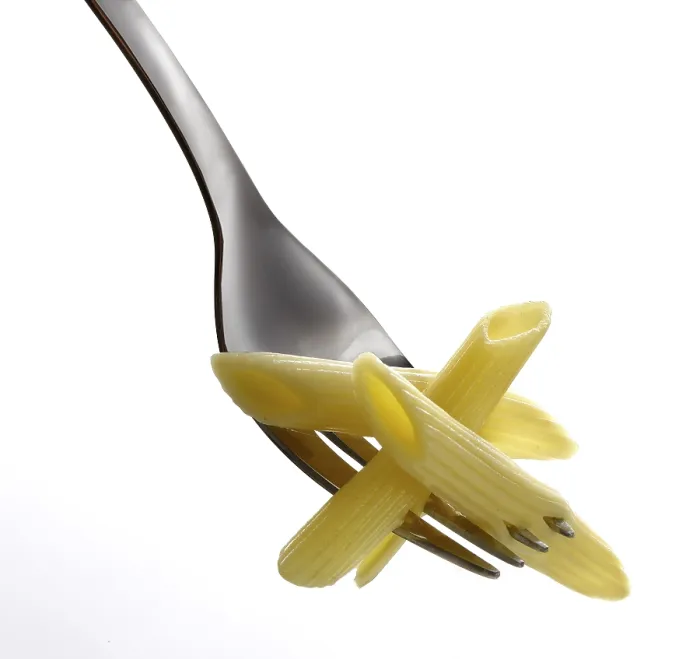 Framed Print : Penne Pasta on a Fork Print Framed Print : Penne Pasta on a Fork Print