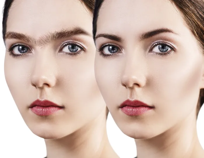 Framed Print : Perfect Eyebrows Before and After Correction Print Framed Print : Perfect Eyebrows Before and After Correction Print