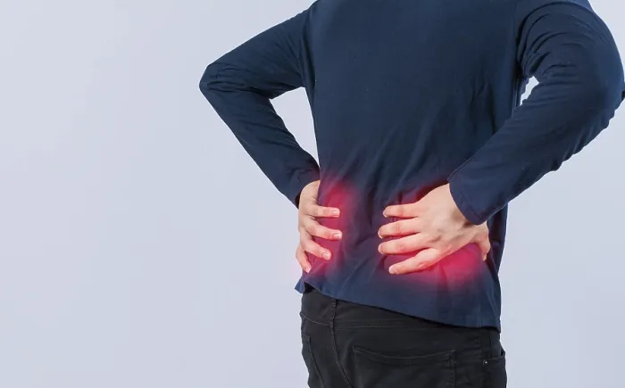Framed Print : Man with Back Problems Print - Lumbar Issues Framed Print : Man with Back Problems Print - Lumbar Issues