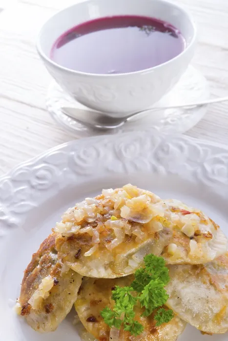 Framed Print : Polish Print: Pierogi with Meat Framed Print : Polish Print: Pierogi with Meat