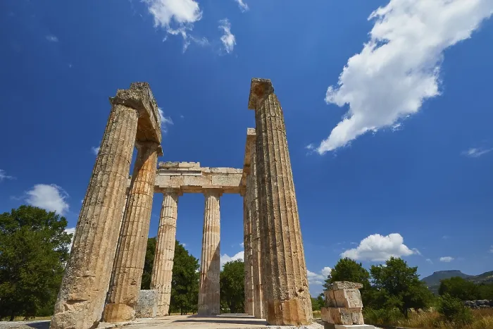Framed Print : Pillars of Ancient Zeus Heightum, Nemea, Greece Print Framed Print : Pillars of Ancient Zeus Heightum, Nemea, Greece Print