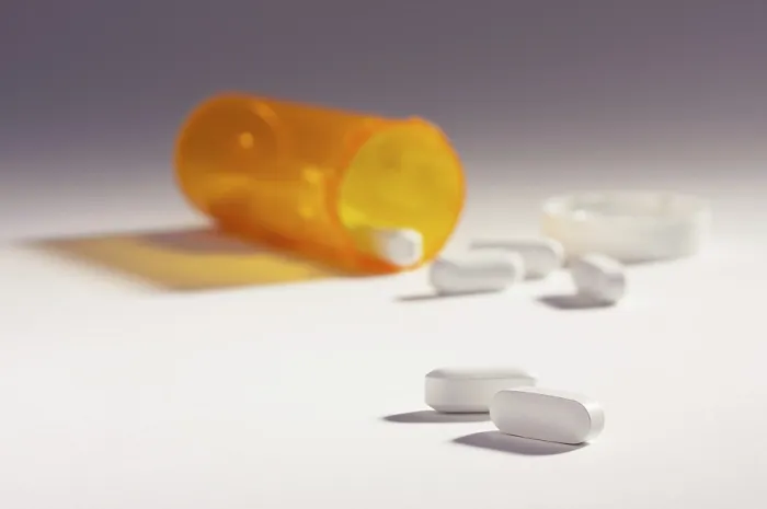 Framed Print : Print: Dramatic Lighting of Pills and Fallen Bottle Framed Print : Print: Dramatic Lighting of Pills and Fallen Bottle