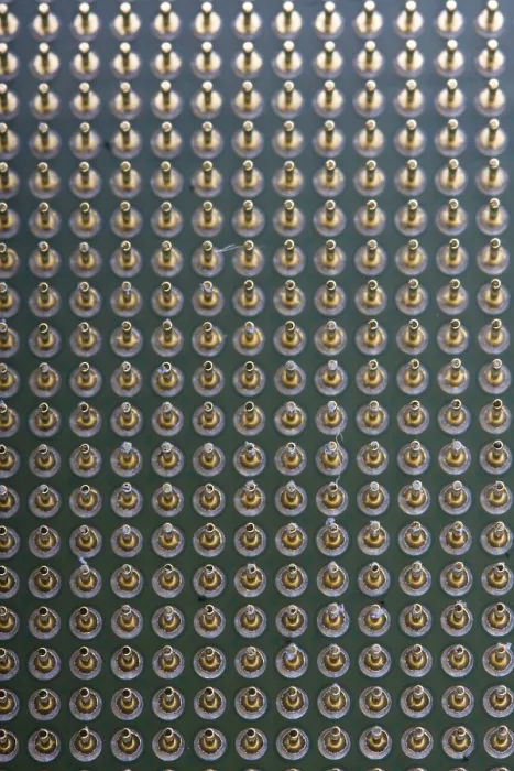 Framed Print : Detail of the pins of a microprocessor Print Framed Print : Detail of the pins of a microprocessor Print