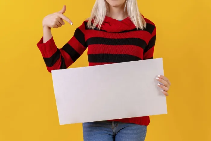 Framed Print : Pointing to an Empty Ad Poster Print Framed Print : Pointing to an Empty Ad Poster Print