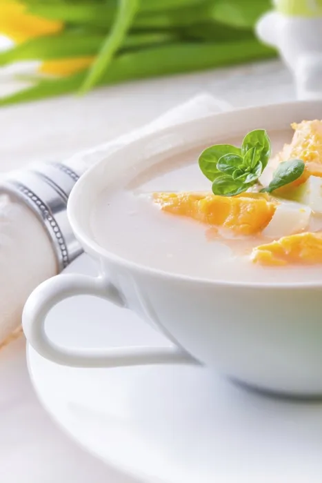 Framed Print : Polish Easter Soup with Egg and Sausage Print