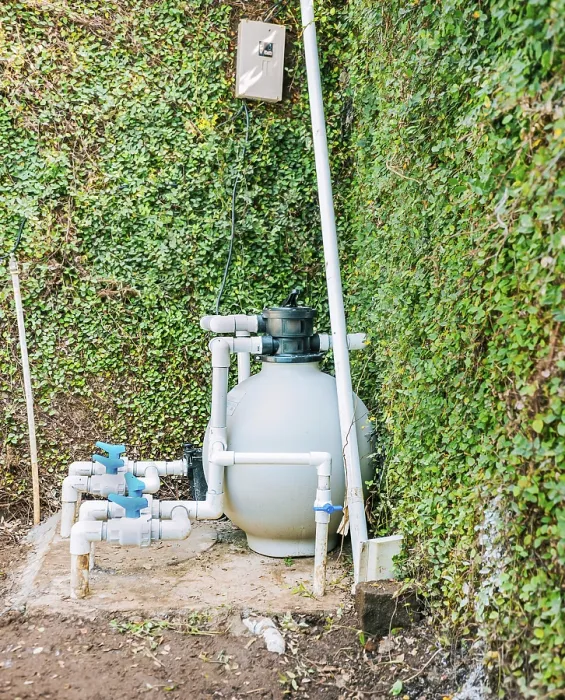 Framed Print : Pool Purification and Maintenance System Print Framed Print : Pool Purification and Maintenance System Print