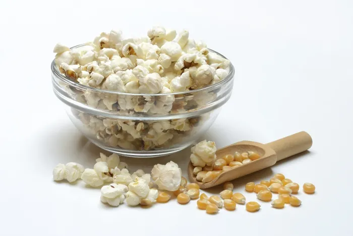 Framed Print : Popcorn Print: Puffed Corn and Kernels in Shell Framed Print : Popcorn Print: Puffed Corn and Kernels in Shell