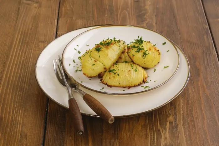 Framed Print : Crispy Hasselback Potato Print Framed Print : Crispy Hasselback Potato Print