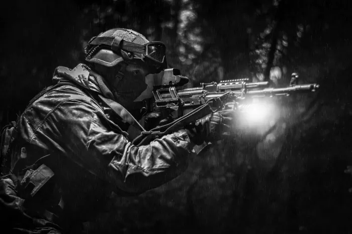 Framed Print : Special Forces in Combat Print Framed Print : Special Forces in Combat Print