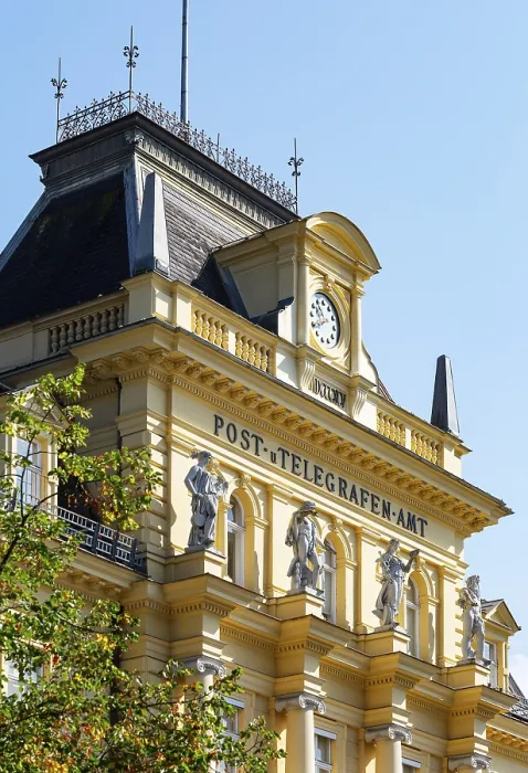 Framed Print : Former Post and Telegraph Office Print, Bad Ischl, Austria Framed Print : Former Post and Telegraph Office Print, Bad Ischl, Austria