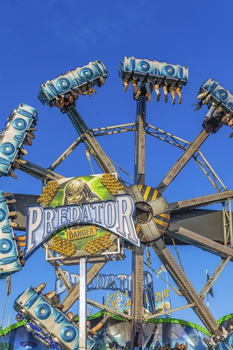 Framed Print : Predator Overhead Ride in Motion Print, Munich, Germany Framed Print : Predator Overhead Ride in Motion Print, Munich, Germany