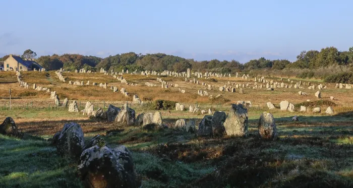 Framed Print : Menec Prehistoric Stone Rows Print, Brittany France Framed Print : Menec Prehistoric Stone Rows Print, Brittany France