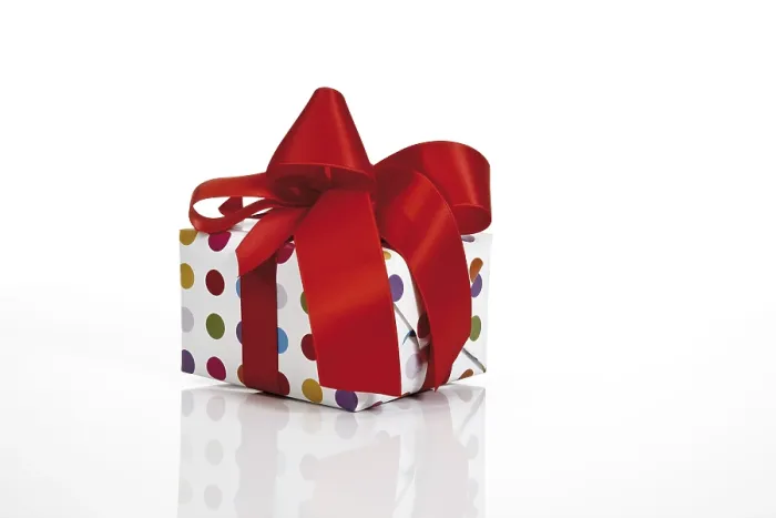 Framed Print : Present with a ribbon Print Framed Print : Present with a ribbon Print