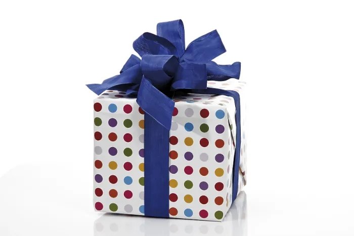 Framed Print : Present with a ribbon Print Framed Print : Present with a ribbon Print
