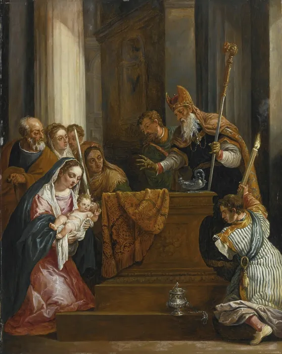 Framed Print : The Presentation of the Lord in the Temple, David Teniers Print Framed Print : The Presentation of the Lord in the Temple, David Teniers Print