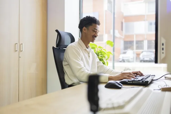 Framed Print : Modern Office Scene Print with Natural Light Framed Print : Modern Office Scene Print with Natural Light
