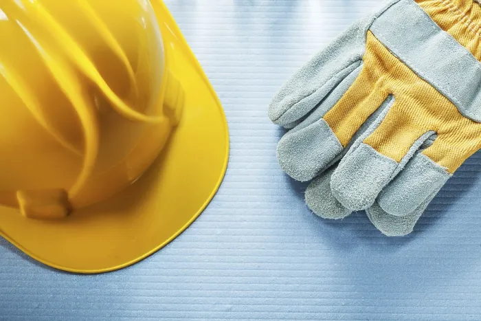 Framed Print : Construction Protective Gloves Print Framed Print : Construction Protective Gloves Print
