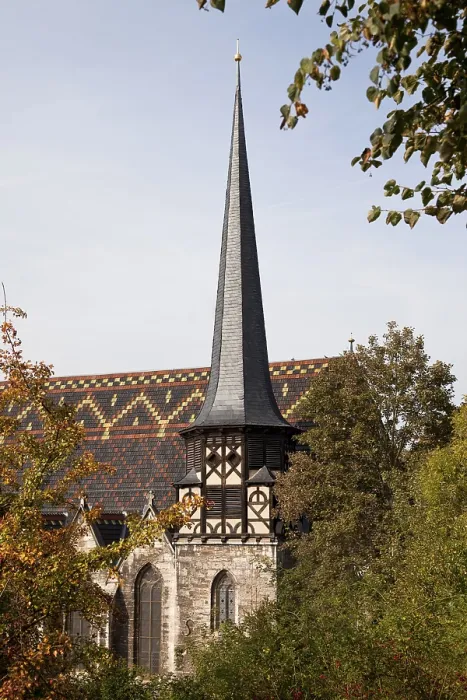 Framed Print : The Protestant Petrikirche Print, Muhlhausen, Thuringia, Germany