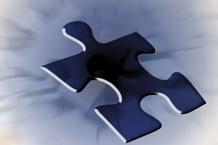 Framed Print : Puzzle Piece Print