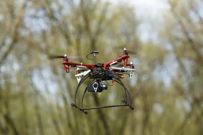 Framed Print : Quadrocopter in Flight Print Framed Print : Quadrocopter in Flight Print