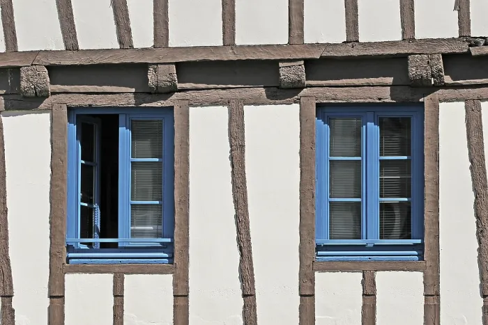 Framed Print : Quimper Half-Timbered Print