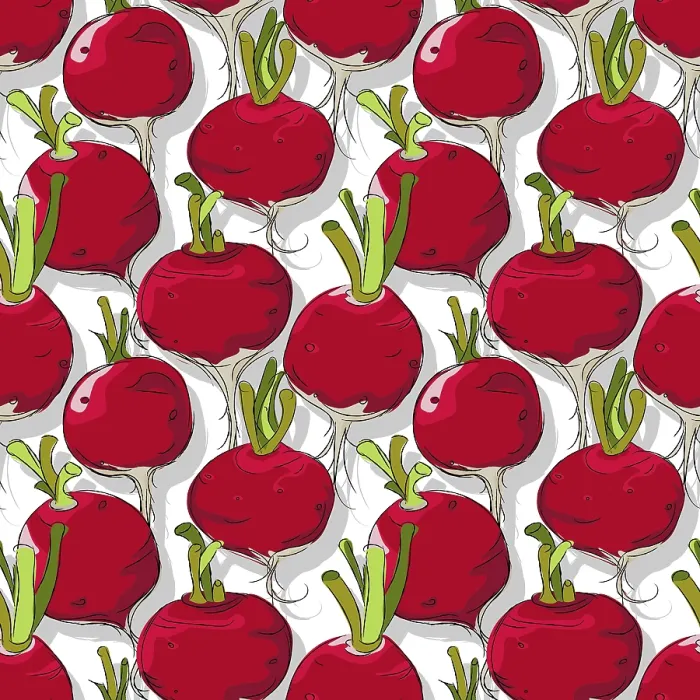 Framed Print : Radish Print Repeating Pattern Framed Print : Radish Print Repeating Pattern
