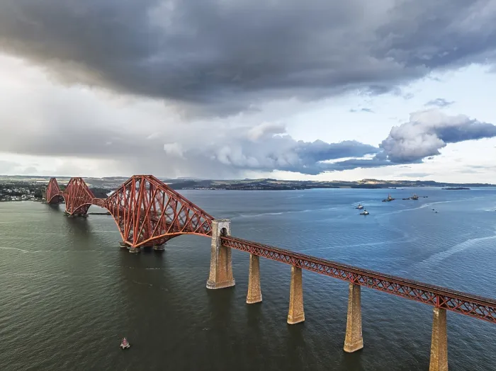 Framed Print : Rain Clouds over Forth Bridge Print, Scotland Framed Print : Rain Clouds over Forth Bridge Print, Scotland