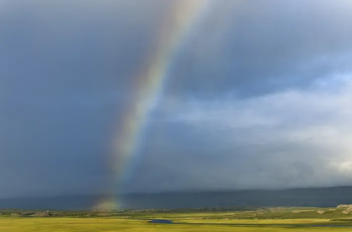 Framed Print : Rainbow Print above Selfjot River, Iceland Framed Print : Rainbow Print above Selfjot River, Iceland