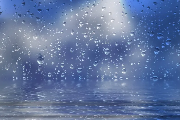 Framed Print : Raindrops on Glass Print - Water Droplets on Windowpane