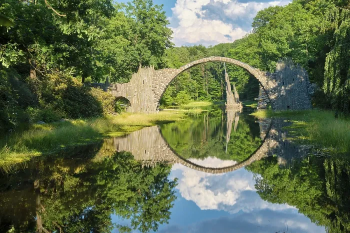 Framed Print : Rakotz Bridge, Saxony, Germany Print