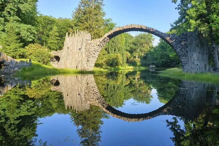 Framed Print : Rakotz Bridge Print, Saxony Germany Framed Print : Rakotz Bridge Print, Saxony Germany