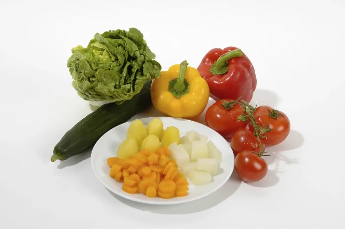 Framed Print : Raw and Cooked Vegetable Print Comparison Framed Print : Raw and Cooked Vegetable Print Comparison
