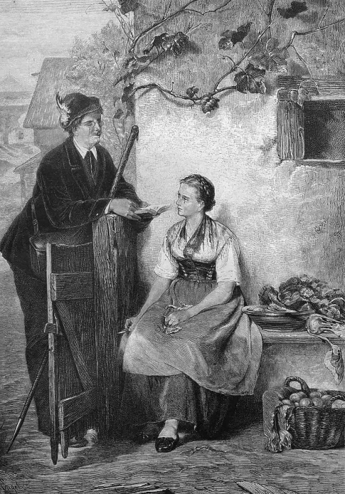 Framed Print : Historical Reader Print, 1877 Engraving Framed Print : Historical Reader Print, 1877 Engraving