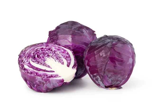 Framed Print : Red Cabbage Print Isolated on White Background Framed Print : Red Cabbage Print Isolated on White Background