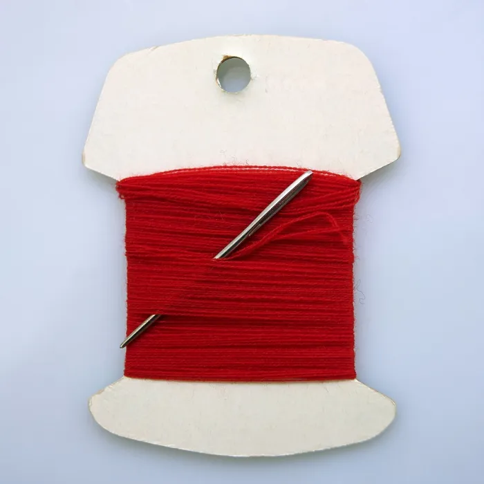 Framed Print : Red Sewing Thread and Needle Print Framed Print : Red Sewing Thread and Needle Print