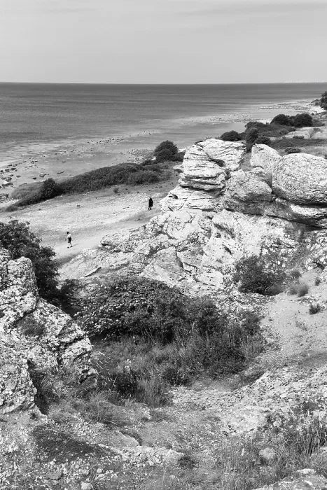 Framed Print : Reef Limestone Cliffs Print, Gotland, Sweden Framed Print : Reef Limestone Cliffs Print, Gotland, Sweden